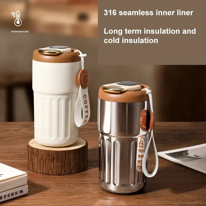 Smart Thermos Bottle Water Digital LED Temperature Coffee Mug Cup Stainless Steel Hydroflask Portable Thermoses Gift Student