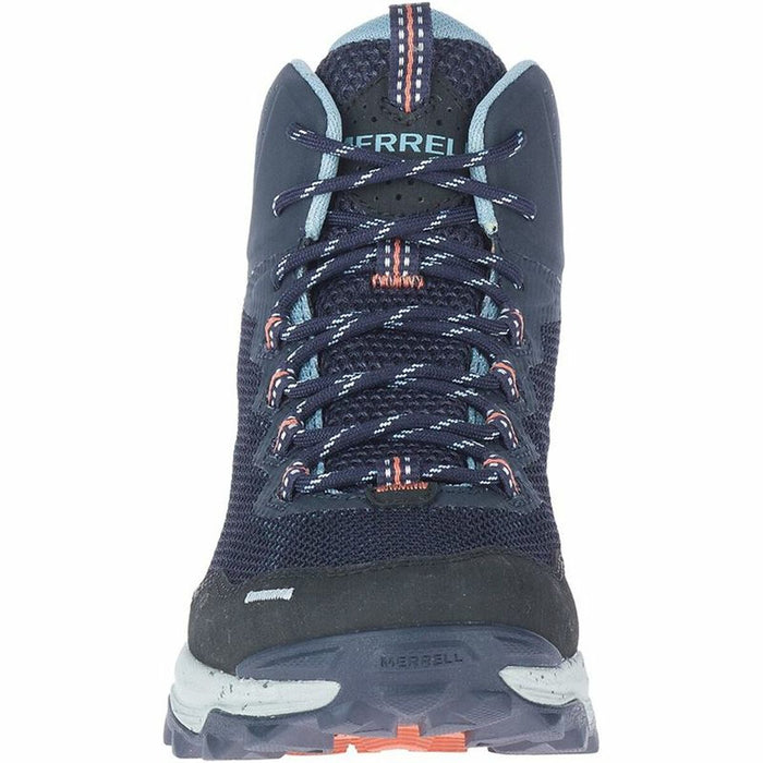 Sports Trainers for Women Merrell Speed Strike Mid Blue