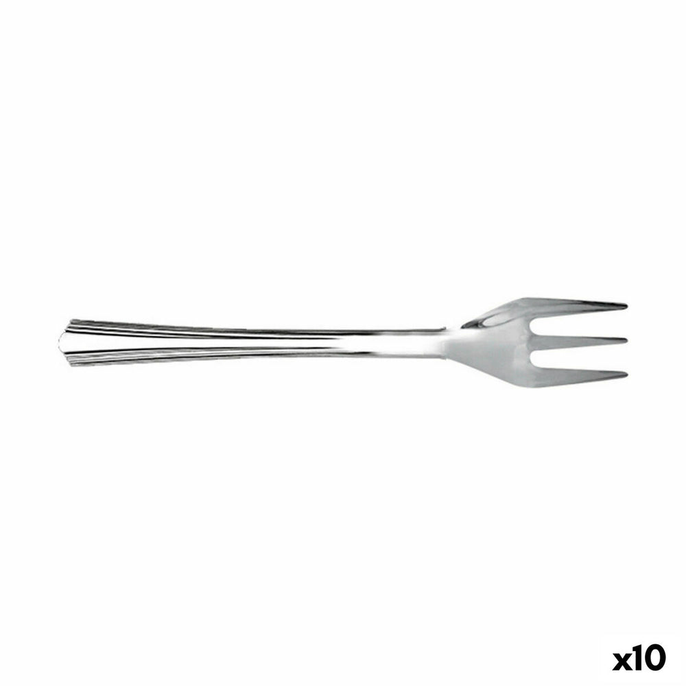 Fork Set Viejo Valle Silver 100 Pieces Metal 10,7 cm (10 Units)