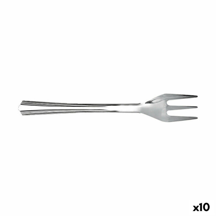 Fork Set Viejo Valle Silver 100 Pieces Metal 10,7 cm (10 Units)