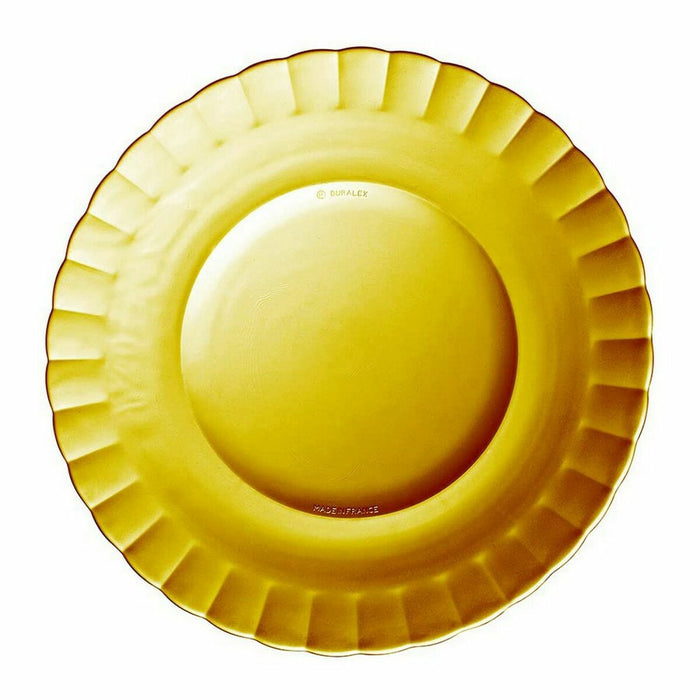 Flat Plate Duralex Picardie Crystal Amber Ø 23 x 1,8 cm