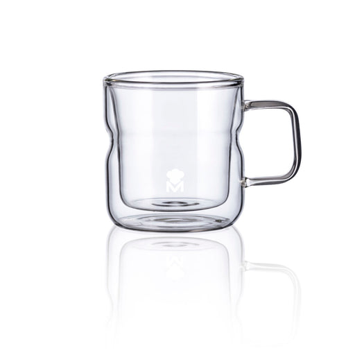 2 Piece Coffee Cup Set Masterpro MIXOLOGY MP 2 Units 140 ml Borosilicate Glass