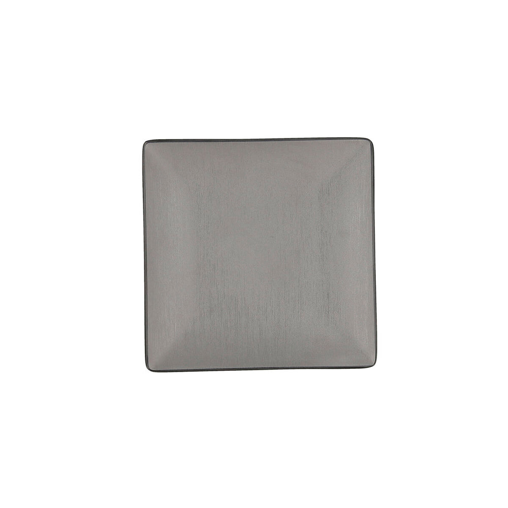 Flat Plate Bidasoa Gio Squared Grey Plastic 18 x 18 cm