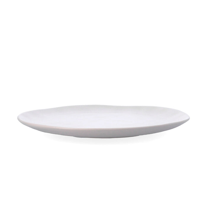 Flat Plate Bidasoa Cosmos White Ceramic 26 cm