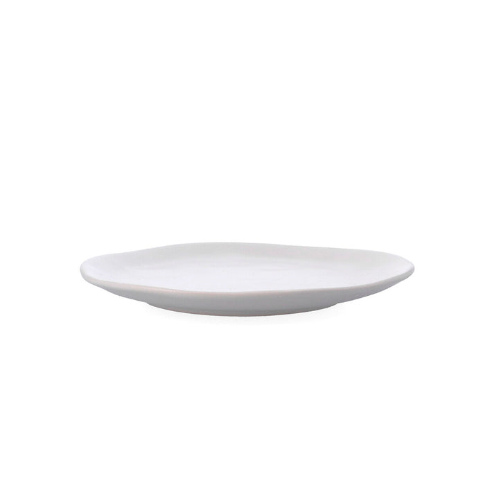 Flat Plate Bidasoa Cosmos White Ceramic Ø 23 cm