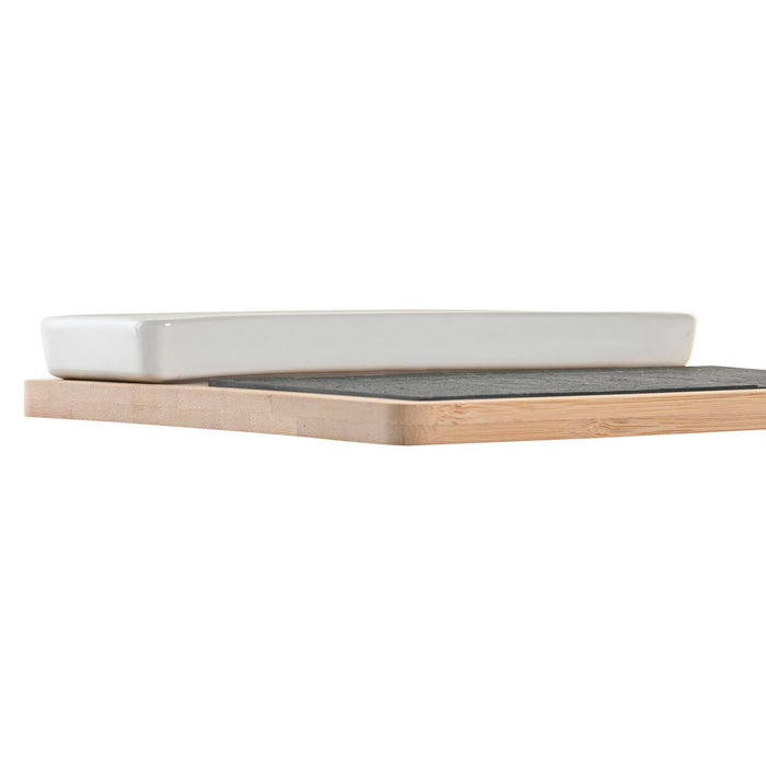 Appetizer Set DKD Home Decor 24 x 7 x 2,5 cm Natural Black Board