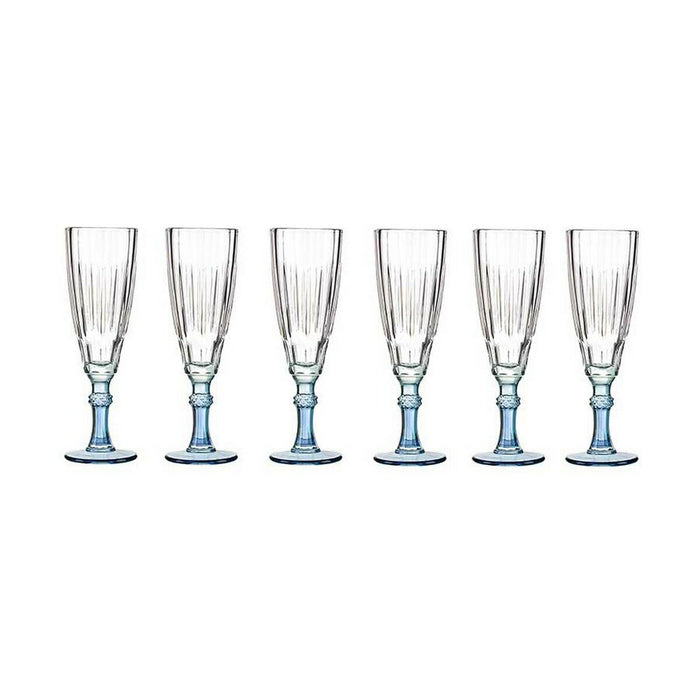 Champagne glass Exotic Crystal Blue 170 ml