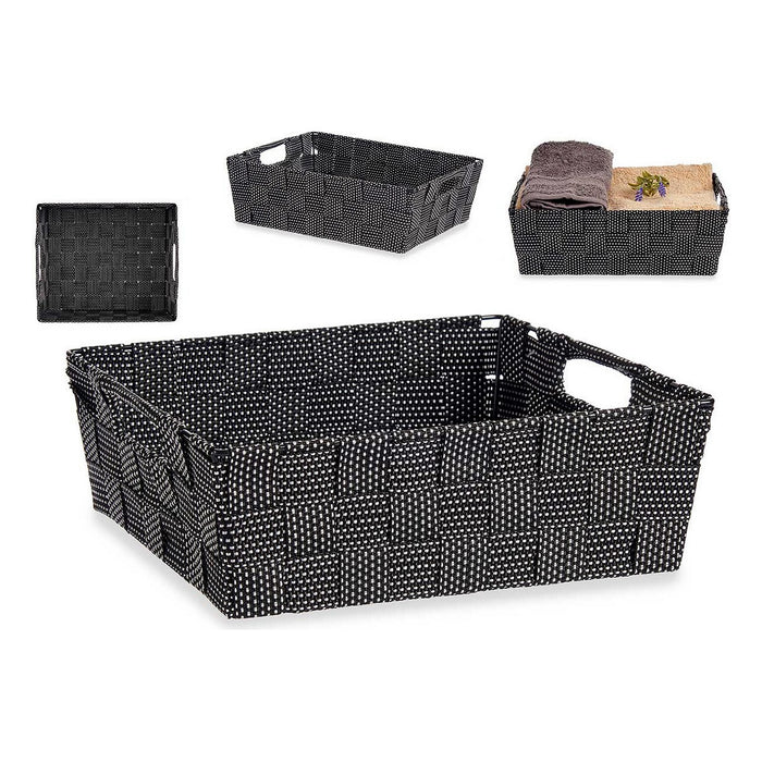 Basket 23 x 8 x 27 cm Black 3 L