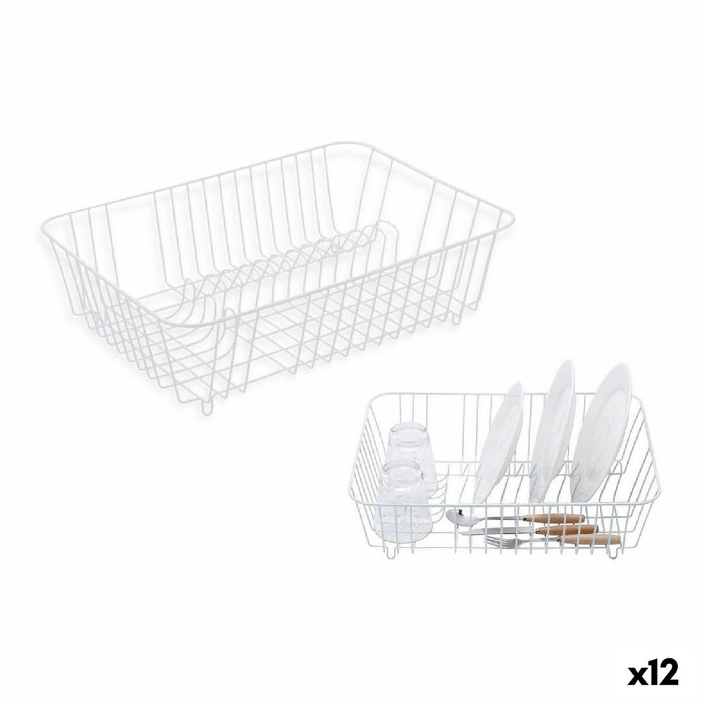 Draining Rack for Kitchen Sink Confortime 44,4 x 31,8 x 13,5 cm (12 Units)