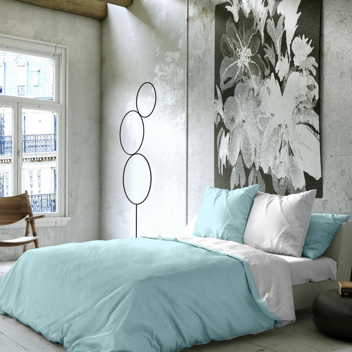 Nordic cover Naturals Blue White (Bed 150) (240 x 270 cm)