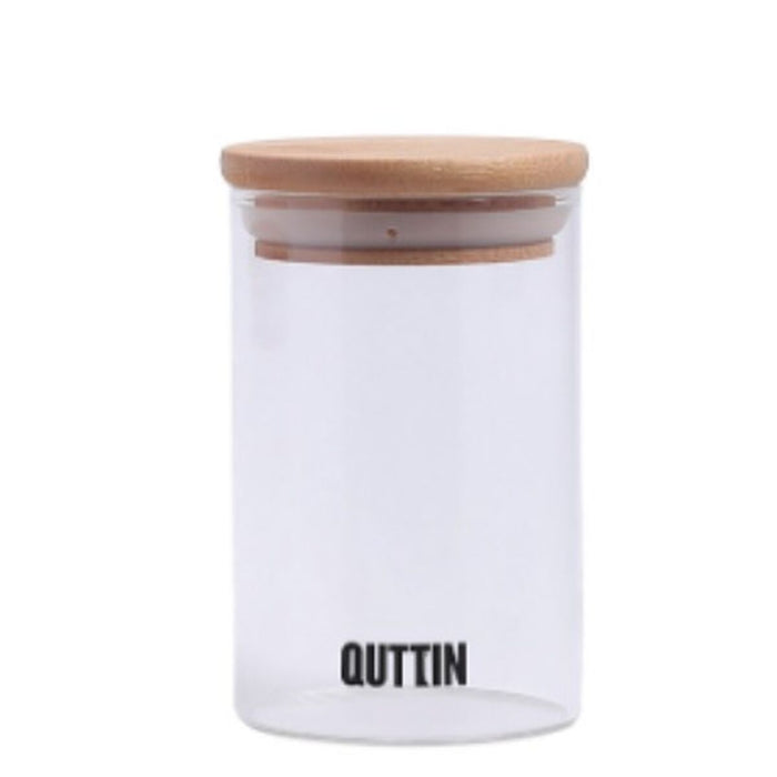 Transparent Glass Jar Quttin    6,5 x 11 cm 250 ml