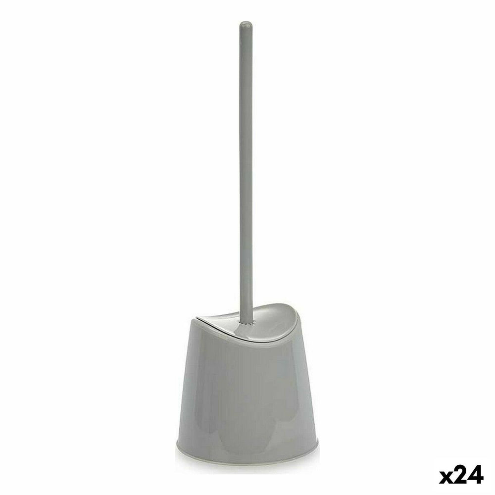 Toilet Brush 12,5 x 37 x 12,5 cm Grey Plastic (24 Units)