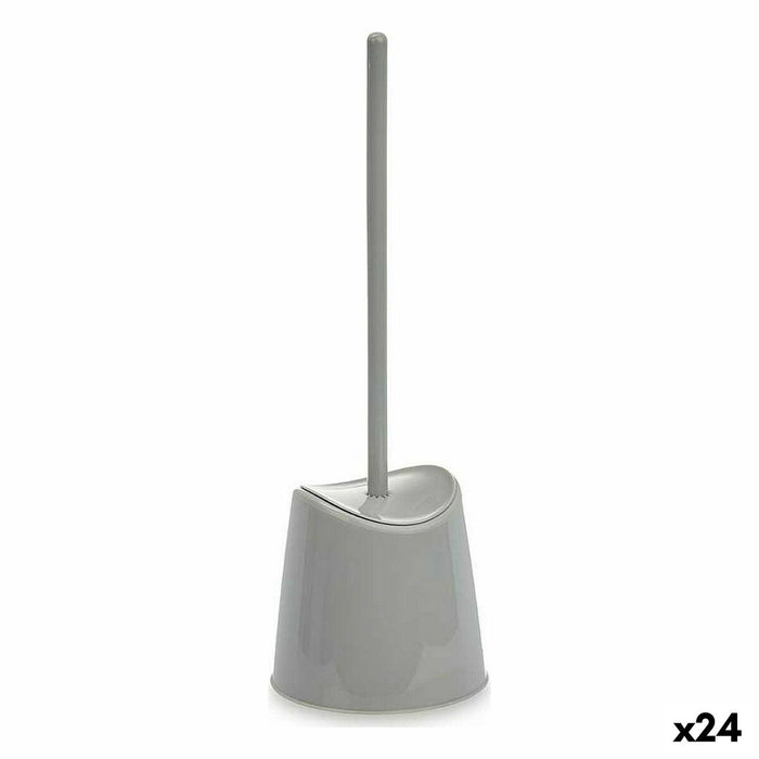 Toilet Brush 12,5 x 37 x 12,5 cm Grey Plastic (24 Units)