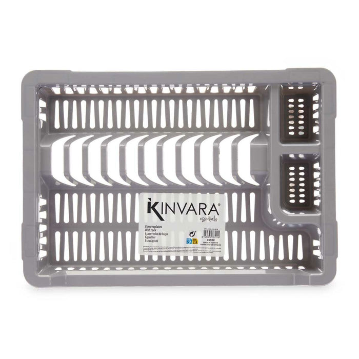 Draining Rack for Kitchen Sink Grey Plastic 42,5 x 7 x 29,5 cm (24 Units)