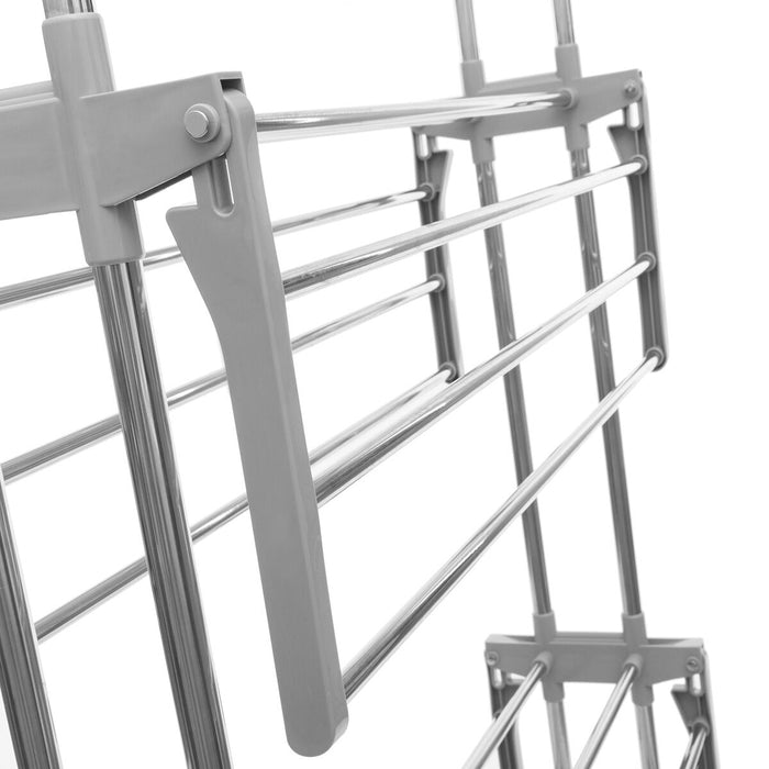 Folding Vertical Clothes Dryer with Wheels Folver InnovaGoods 24 Bars (Refurbished B)