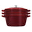 STAUB Stackable Set Stackable Set Large 4 Piece Cast Iron, Grenadine-Red