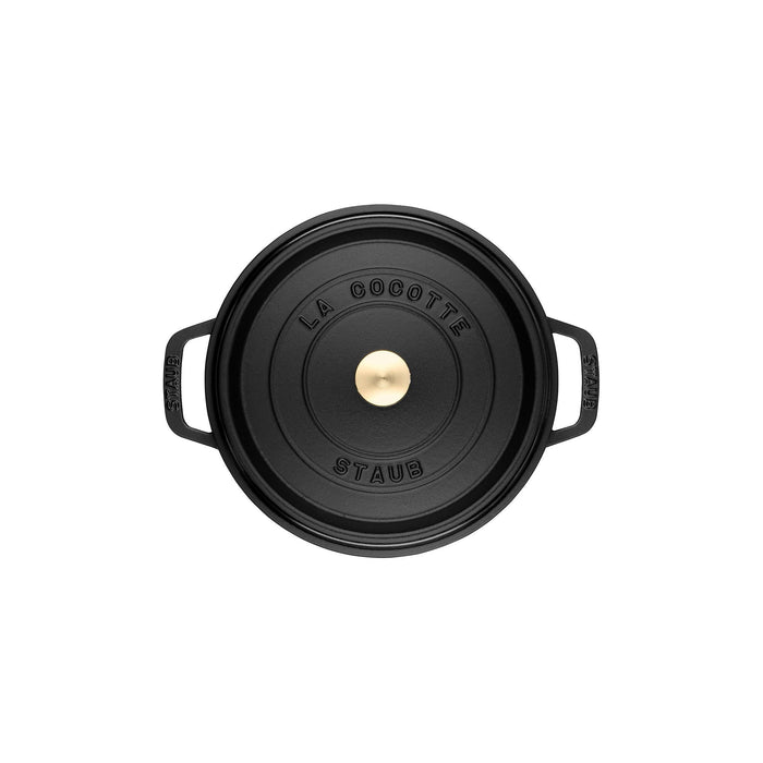 STAUB La Cocotte 12.5 L Cast Iron Round Cocotte, Black