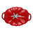 STAUB La Cocotte 2.8 L Cast Iron Tomato Cocotte, Cherry