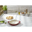 STAUB Ceramique 24 cm Ceramic Round Pie Dish, Cherry