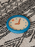 Vintage Round Blue Clock