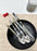 Set Of 10 Pcs Modern Elegant Terra Flatware - Bistrot Style Cutlery