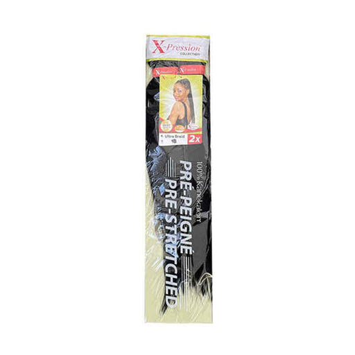 Hair extensions X-Pression Pré-Peigné 1B Ultra-light (2 uds)