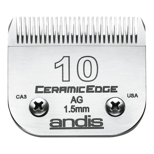 Shaving razor blades Andis 10 Ceramic Dog Steel Carbon steel (1,5 mm)