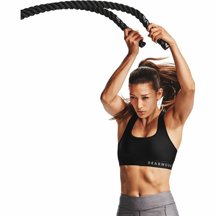 Sports Bra Under Armour Mid Crossback Black