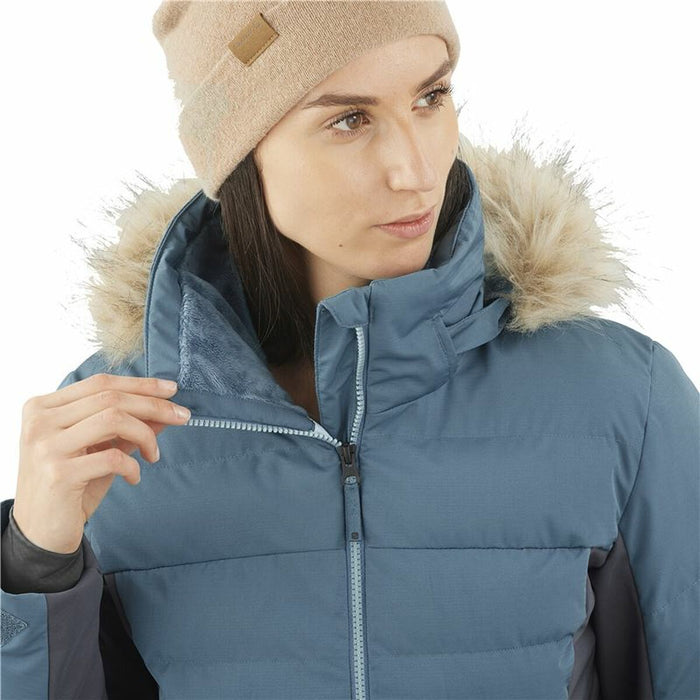 Ski Jacket Salomon Stormcozy Lady Light Blue