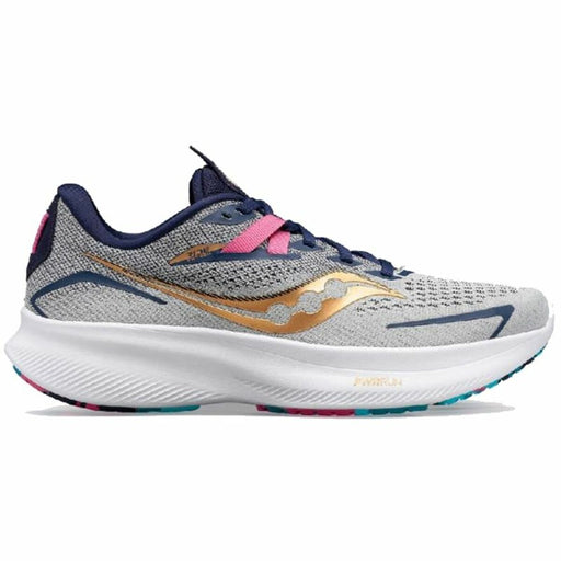 Running Shoes for Adults Saucony Ride 15 Lady Grey