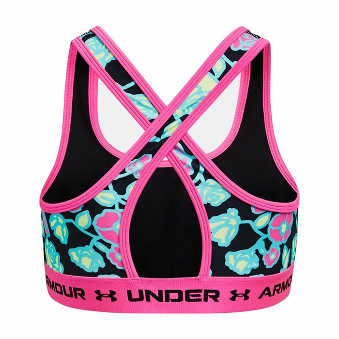 Sports Bra Under Armour  Crossback Mid Black