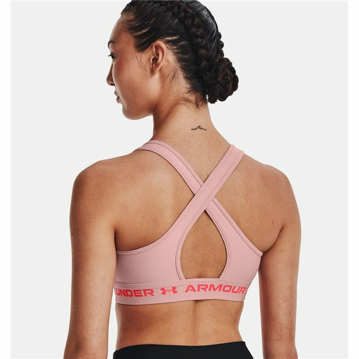 Sports Bra Under Armour  Crossback Mid Pink