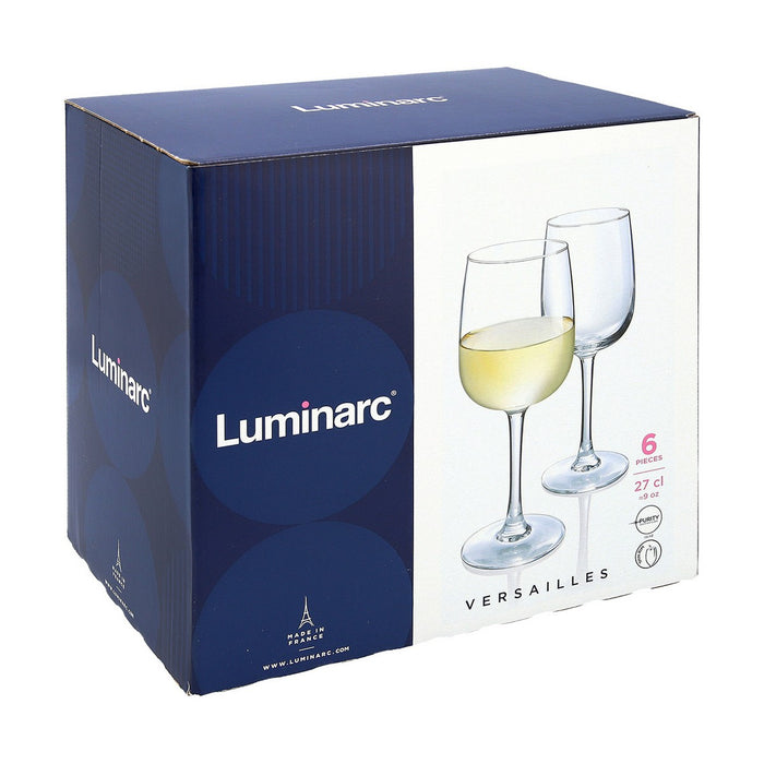 Wine glass Luminarc Versailles 6 unidades 270 ml (27 cl)