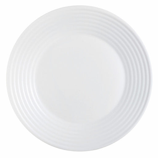 Flat plate Luminarc Harena White Glass (Ø 25 cm)