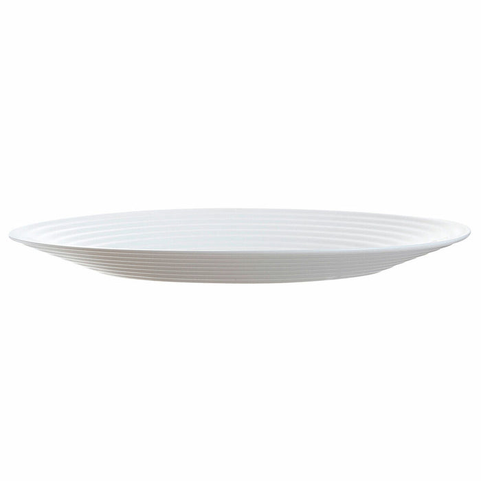 Flat plate Luminarc Harena White Glass (Ø 25 cm)