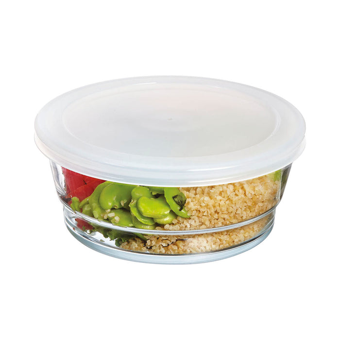 Round Lunch Box with Lid Arcoroc So Urban Glass 1,1 L