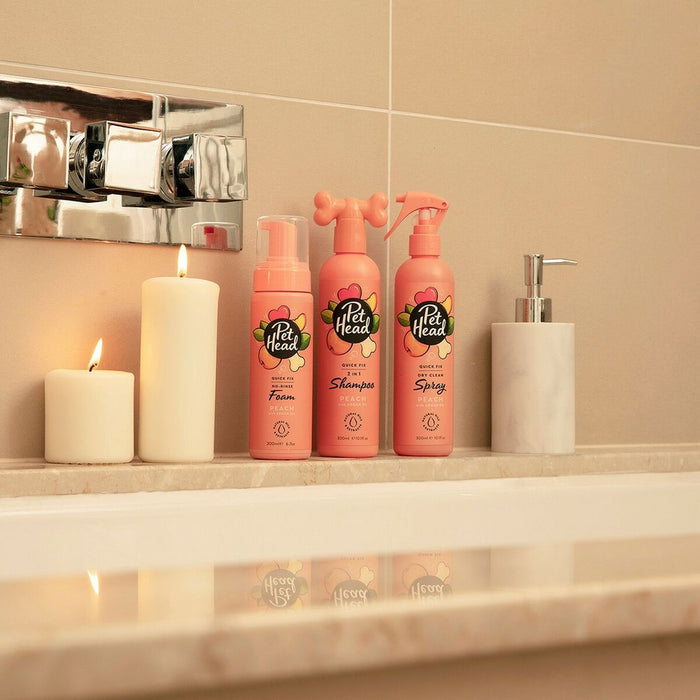 Dry Shampoo Pet Head Quick Fix Dog Peach Spray (300 ml)