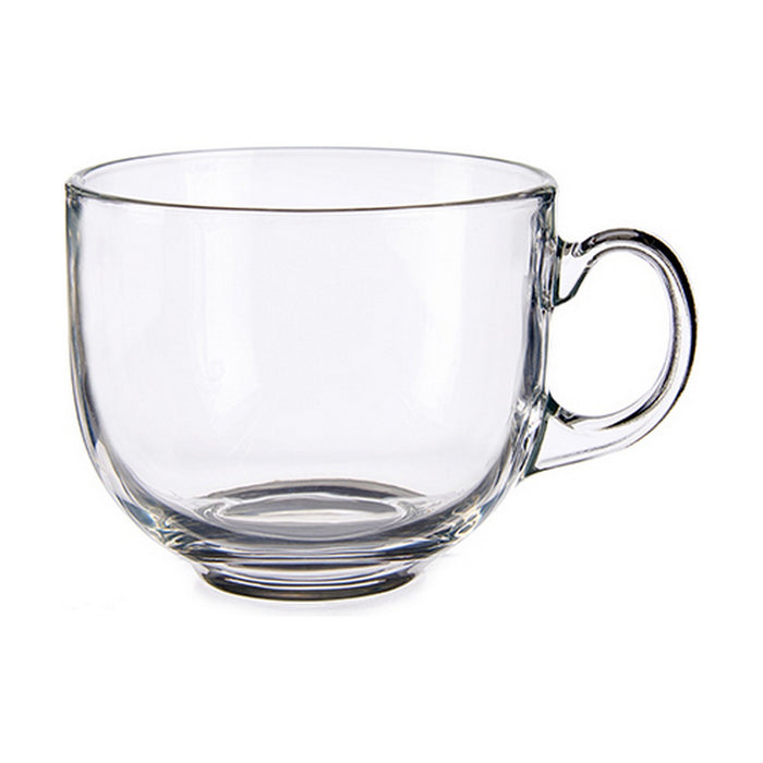 Cup Jumbo Transparent Glass (470 ml) (6 Units)