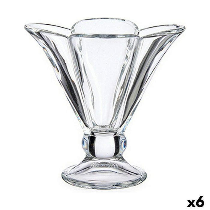 Ice Cream and Milk Shake Glass Crystal Transparent 6 Units (200 ml)