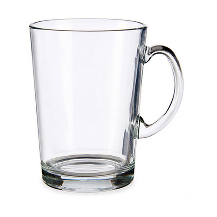 Mug Transparent Glass (250 ml) (6 Units)