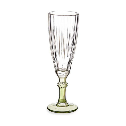 Champagne glass Exotic Crystal Green 6 Units (170 ml)