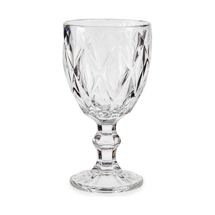 Wineglass Diamond Transparent Glass (245 ml) (6 Units)