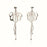 Ladies'Earrings Folli Follie 4E0F024 (3 cm)