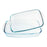 Set of Oven Dishes Pyrex Classic Transparent Borosilicate Glass (2 pcs)