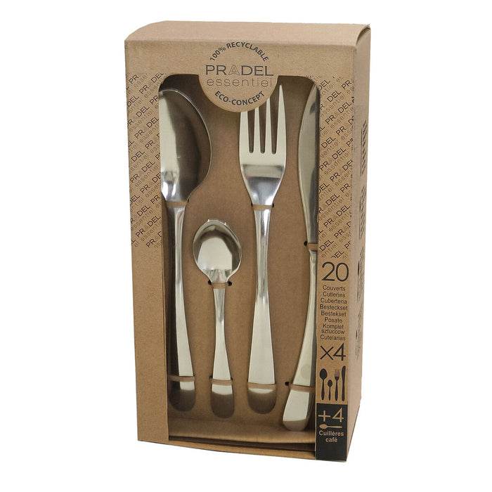 Cutlery Set Pradel essentiel Ondine 20 Pieces Steel Metal