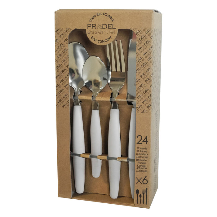 Cutlery Set Pradel essentiel Pure 24 Pieces Bicoloured Metal