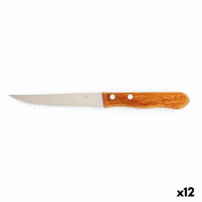 Meat Knife Amefa Steak Madera Steel Metal 12 Units 20,5 cm (Pack 12x)