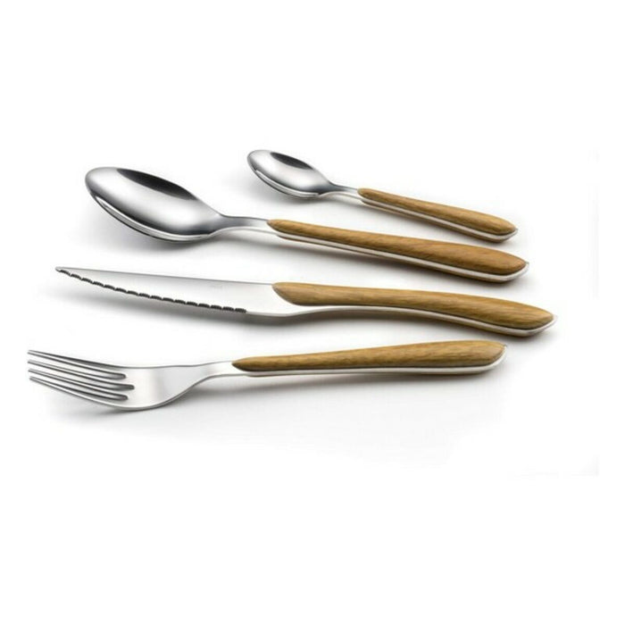 Cutlery set Amefa 2274PWPA10C40 Wood Metal Stainless steel 24 Pieces