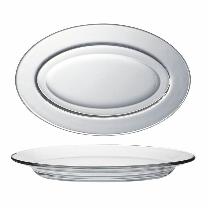 Serving Platter Duralex Lys Crystal 26 x 16,8 x 3 cm (36 Units)