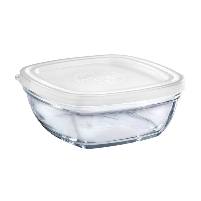 Lunch box Freshbox Transparent Squared With lid (14 x 14 x 6 cm) (14 cm) (14 cm)